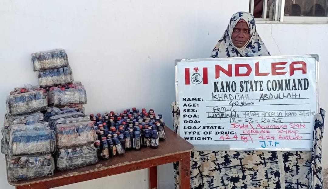 NDLEA Ta Kama Wata Mata Mai Shekaru 40 Da Robobin Hodar Iblis 424 A Kano