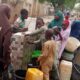 Children fetching water at one of the boreholes dug with the COVID 19 Intervention Fund in Gashua Yobe State scaled