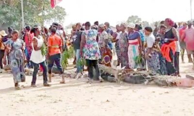 Women protesting over killings in Adamawa communities