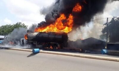 petrol tanker exploded