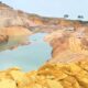 Illegal mining site